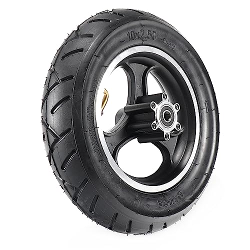 10x2.50 Inflatable Scooter Tire with Inner Tube and Aluminium Wheel Hub U3558