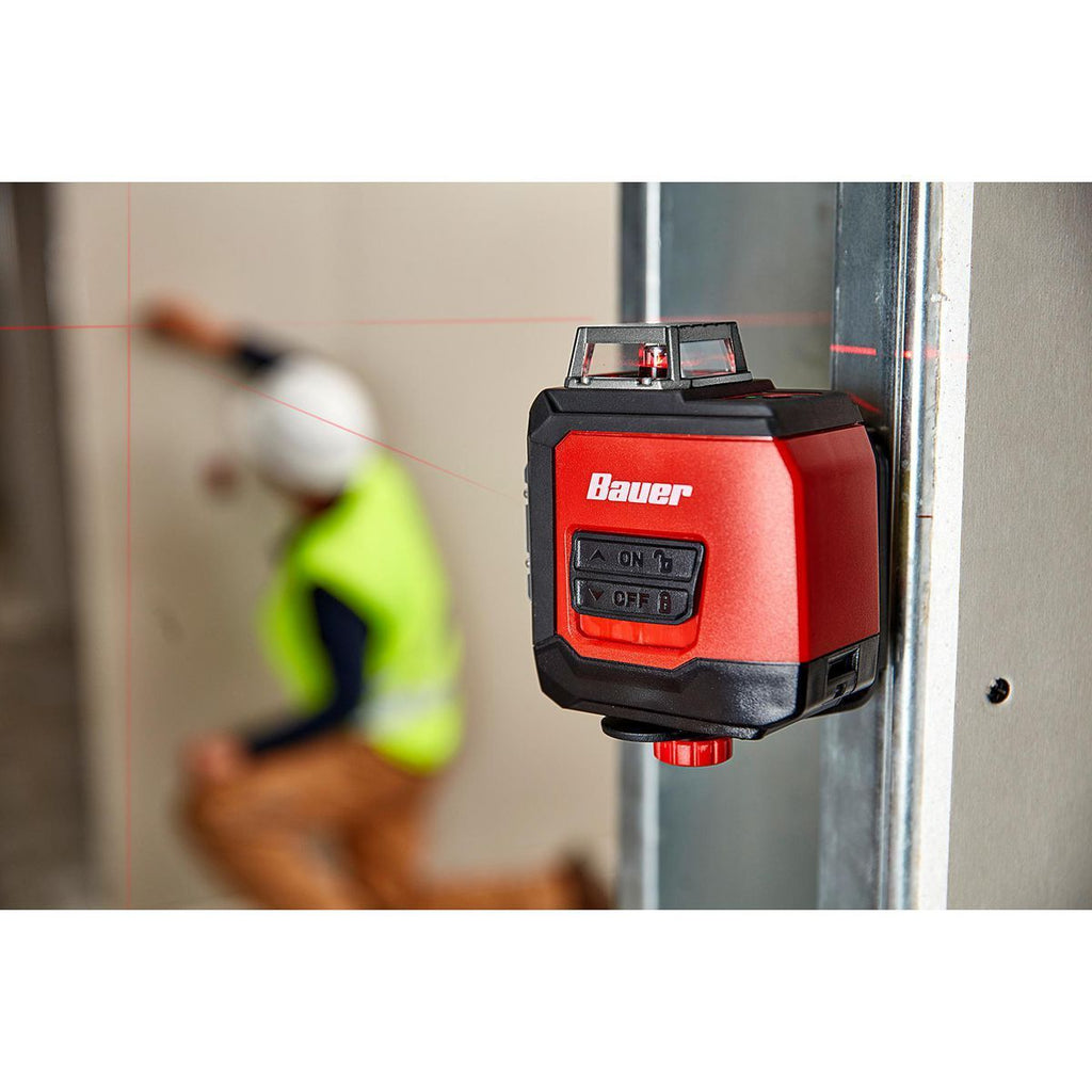 Self-Leveling 360 Horizontal Cross-Line Laser Level W88912
