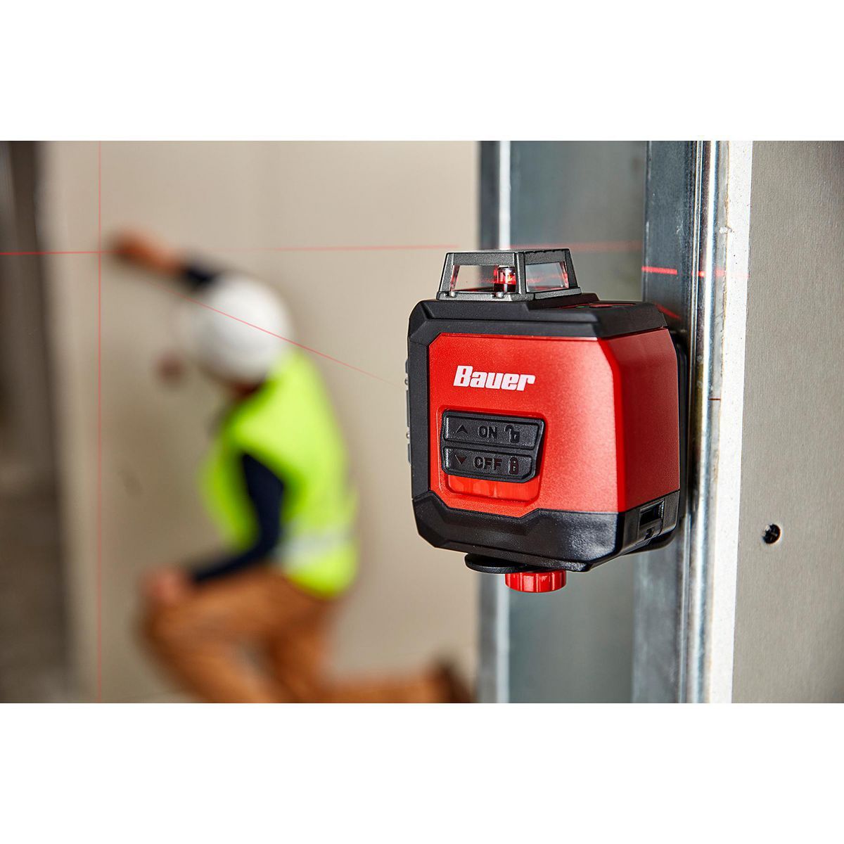 Self-Leveling 360 Horizontal Cross-Line Laser Level W88912