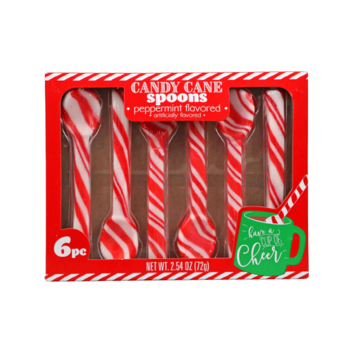 Edible Peppermint Candy Cane Spoon 36ct A22589