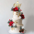 Christmas Cake Topper T40579