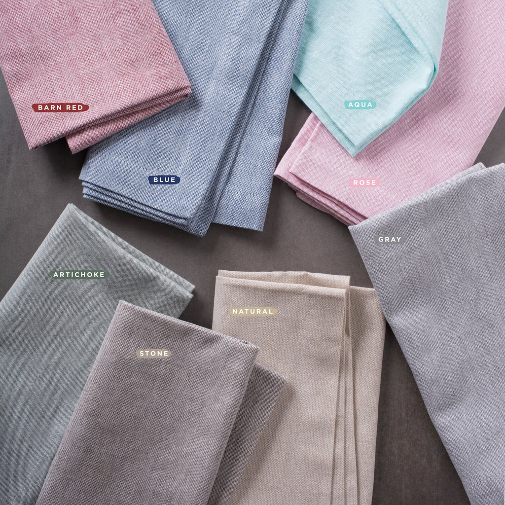 14x72" Cotton Chambray Table Runner I57365