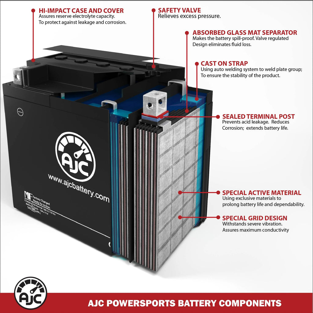 12V Snowmobile Replacement Battery Y58103