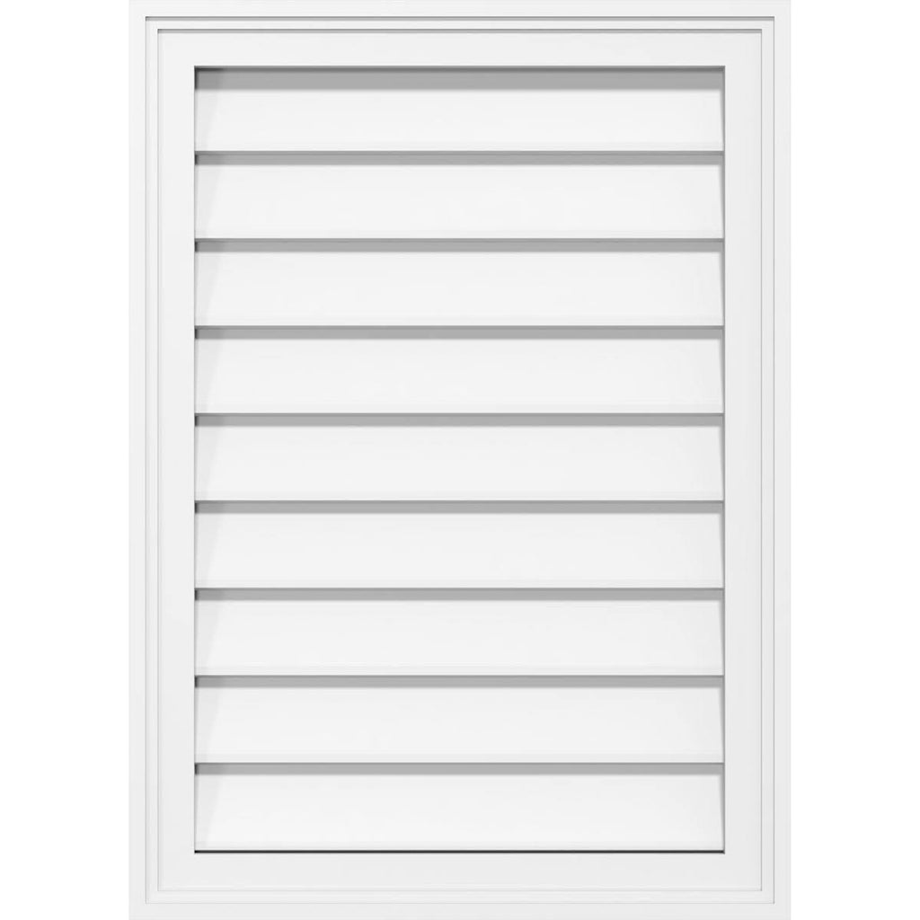 PVC Gable Vent with Brickm P88141