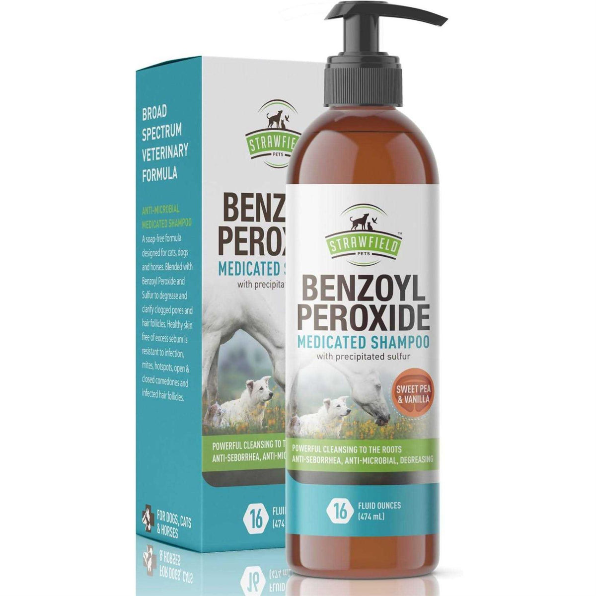 Benzoyl Peroxide Shampoo for Dogs & Cats U79775