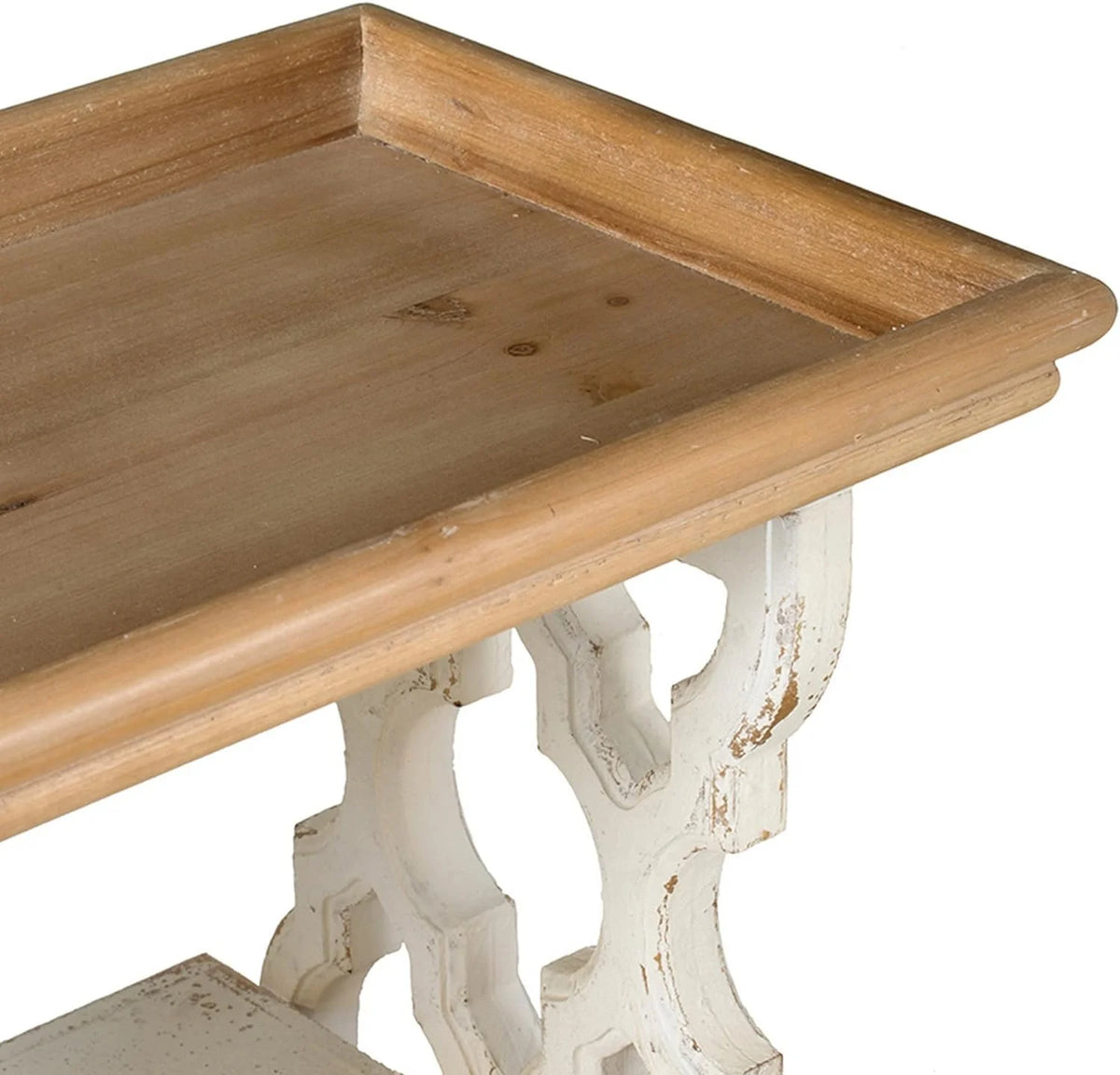 35 Inch 3 Tier Fir Wood Console Table I69218