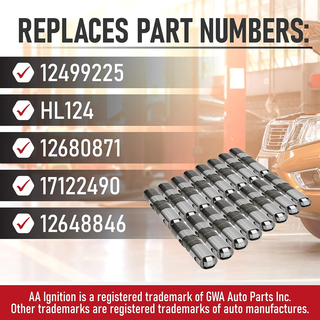 Replacement Hydraulic Roller Valve Lifters 16 Pieces O887883