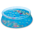 8-Foot Round Transparent Above Ground Pool with Goggles H7196