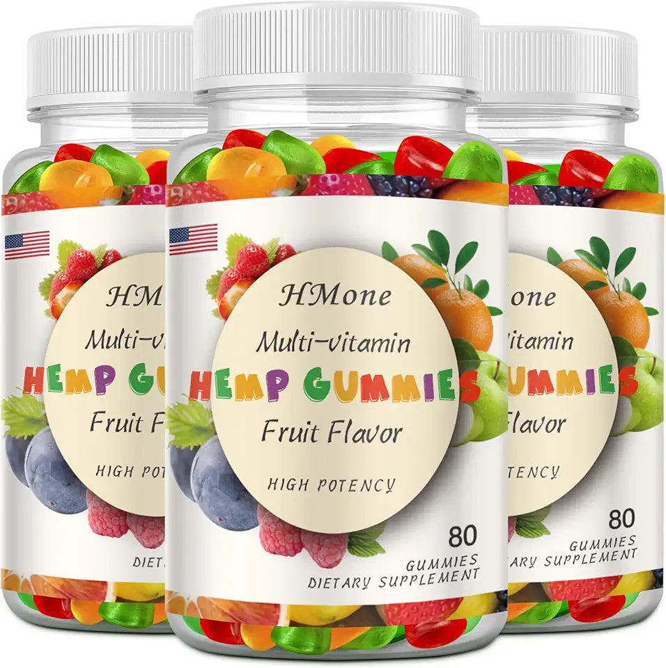 Hemp Gummies 3 Pack Organic Extra Strength D2536