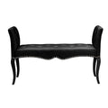 Black Faux Leather Seating Bench M1886