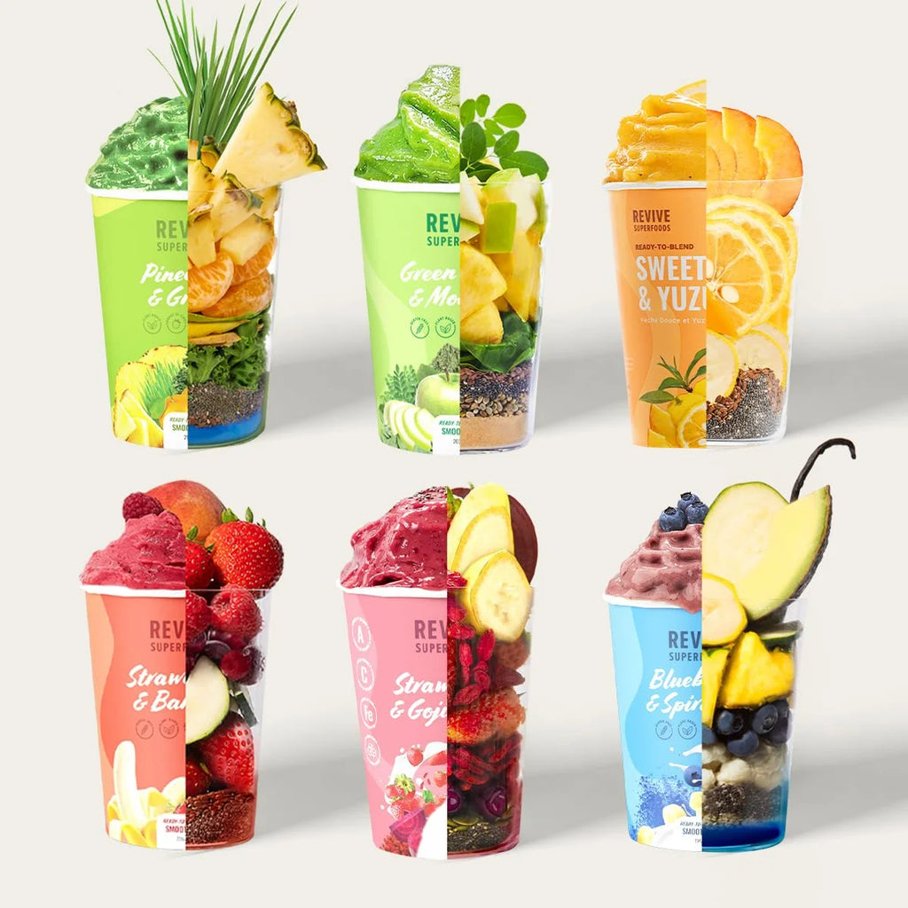 Wellness Bundle 9 Pack with Green Apple & Moringa, Pineapple & Greens X2, Strawberry & Banana, Strawberry & Goji Berry X2, Blueberry & Spirulina, Sweet Peach & Yuzu X2 W71912