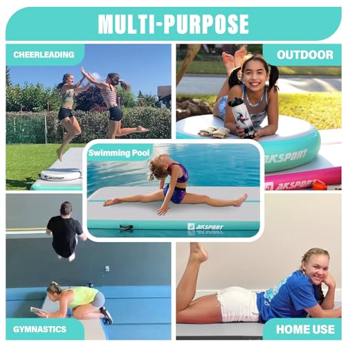 Inflatable Gymnastics Tumbling Mat with Air Pump Z741