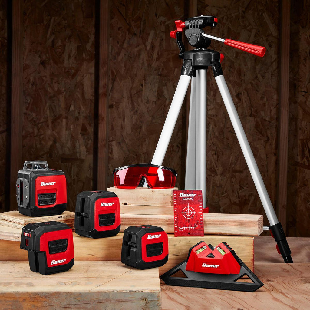 Self-Leveling 360 Horizontal Cross-Line Laser Level W88912