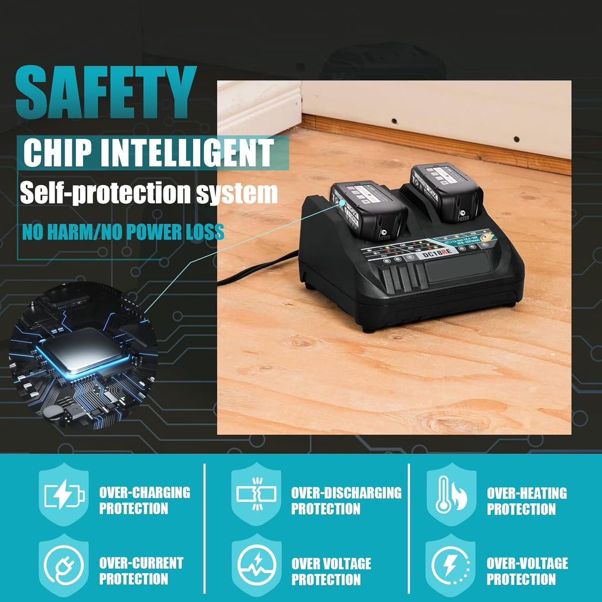 18V 8.0Ah Lithium-ion Battery for Cordless Power Tools A2289