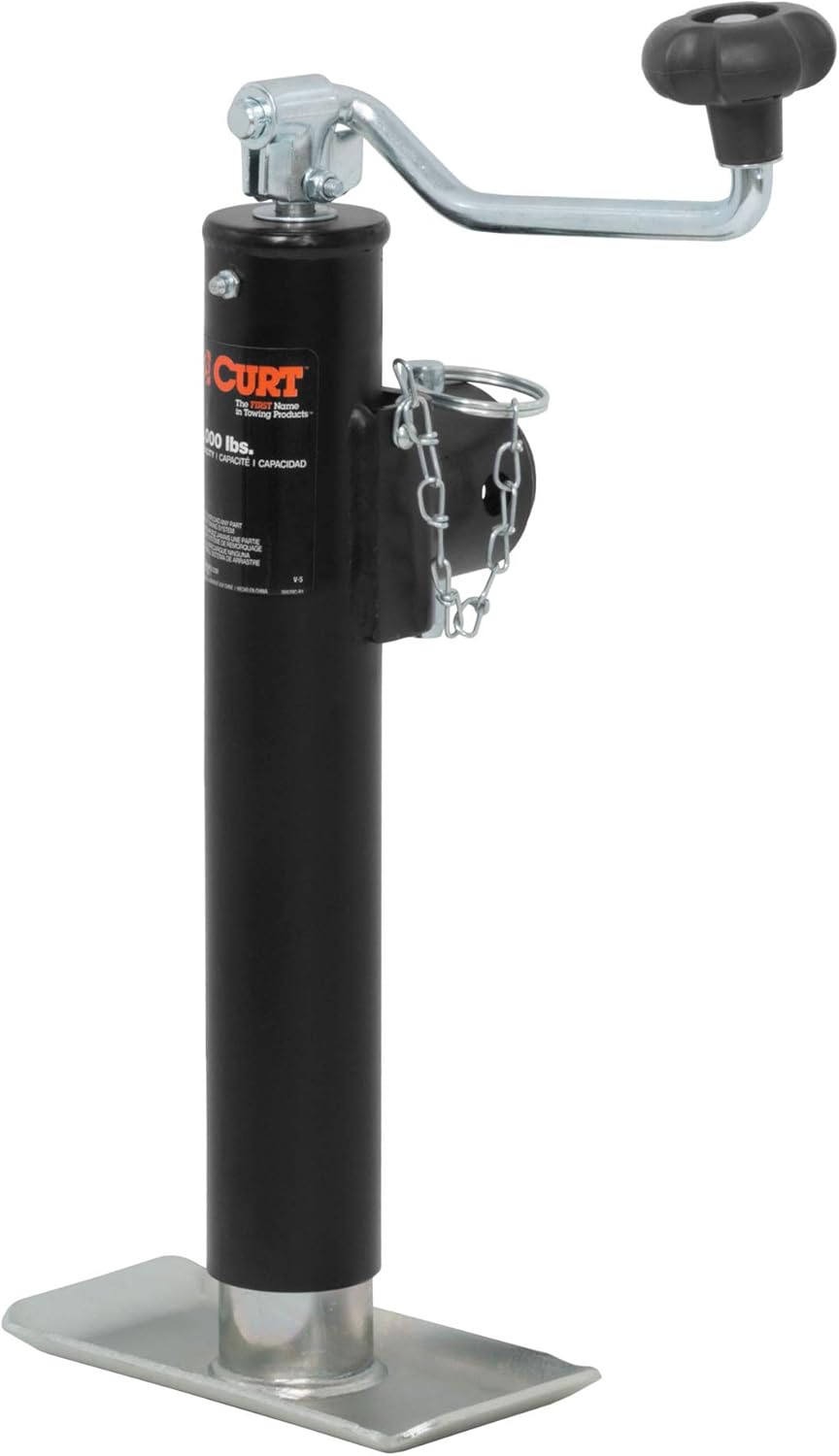Weld-On Pipe-Mount Swivel Trailer Jack, 2,000 lbs. 10-3/4 Inches Vertical Travel Pack of 2 A440