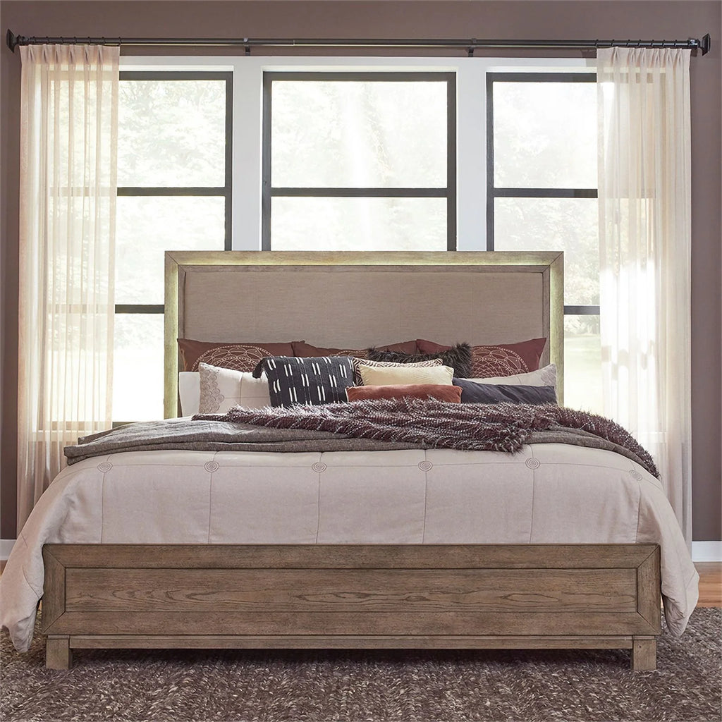 King Upholstered Wood Bed W476802