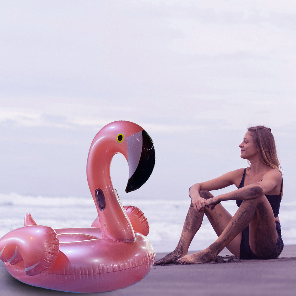 Inflatable Flamingo Pool Float Toy 60x60x34 inches I2196
