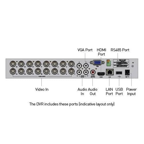 12 Camera 16 Channel 1080p DVR Security System Z4955
