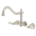 Polished Nickel Wall Mount Tub Filler Y337