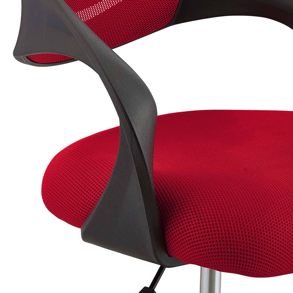 Red Mesh Drafting Chair J249656