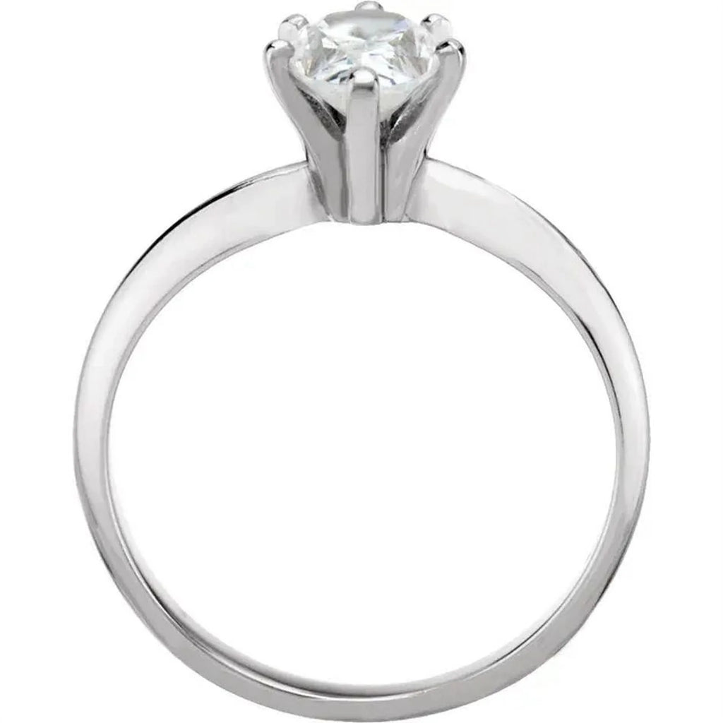 14k White Gold Diamond Solitaire Engagement Ring G894548
