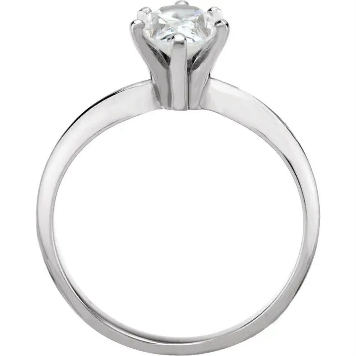 14k White Gold Diamond Solitaire Engagement Ring G894548