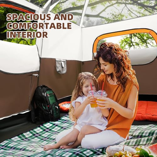 6 Person Waterproof Windproof Pop-Up Tent with Carry Bag K3630