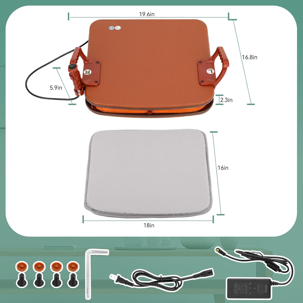 Portable seat lift with Button Control E3001