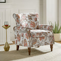 Pink Floral Accent Armchair W47668