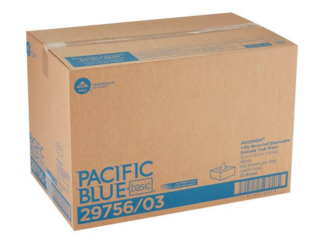 140 Sheets White Disposable Paper Cleaning Wipes, Pack of 20 M3053