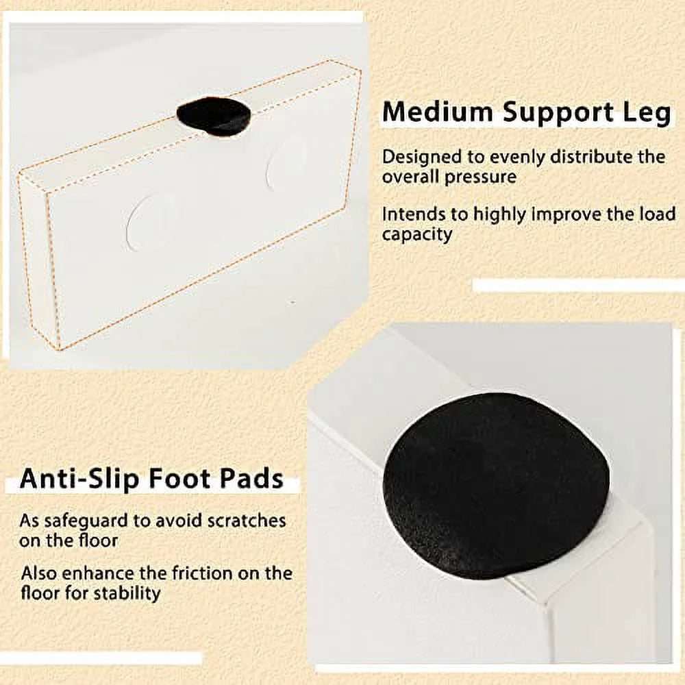 White Coffee Table with Storage X7073