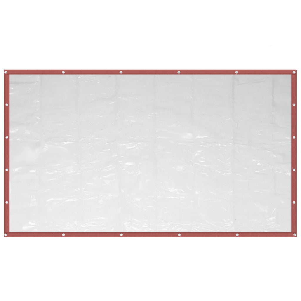 Brown Clear Awning Canopy Tarpaulin F4901