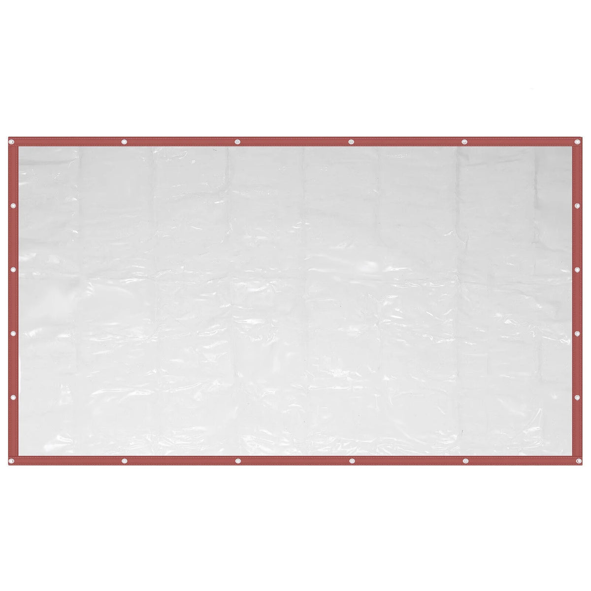 Brown Clear Awning Canopy Tarpaulin F4901