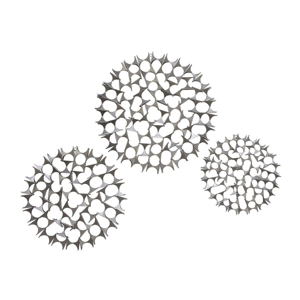 Metal Wall Decor (Set of 3) Silver V73017
