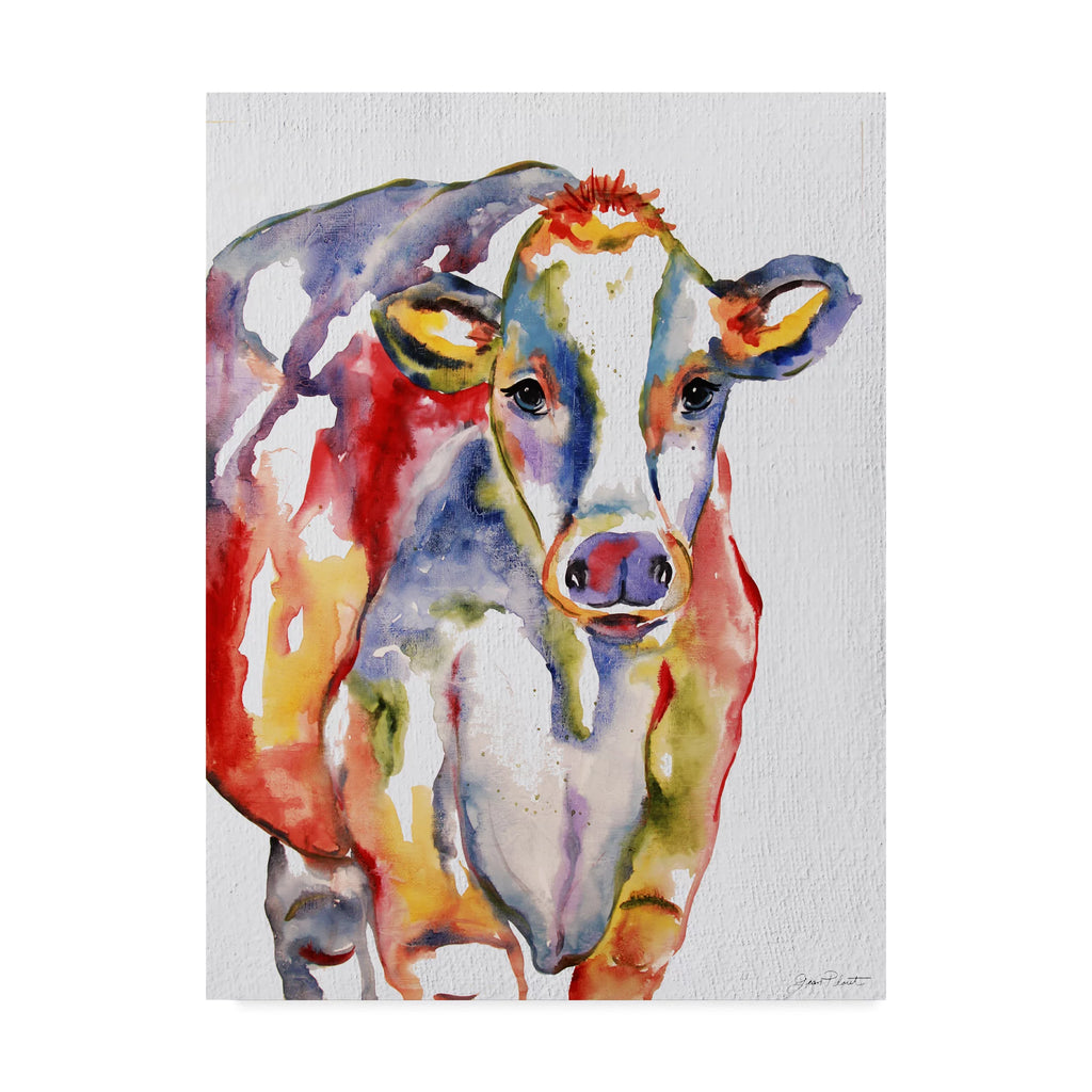 Colorful Cow Canvas Art D770