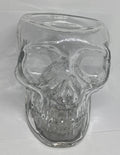 Light Up Skull 3 Wick Glass Candle Holder K190917