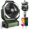 20000mAh Rechargeable Camping Fan with LED Lantern V69892