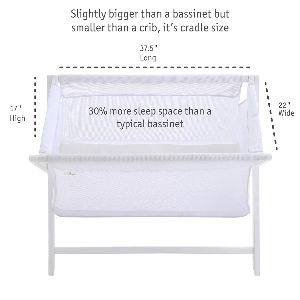 White Breathable Mesh Portable Sleeper E786522