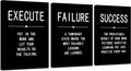 3 Pieces Black Framed Canvas Wall Art V6956