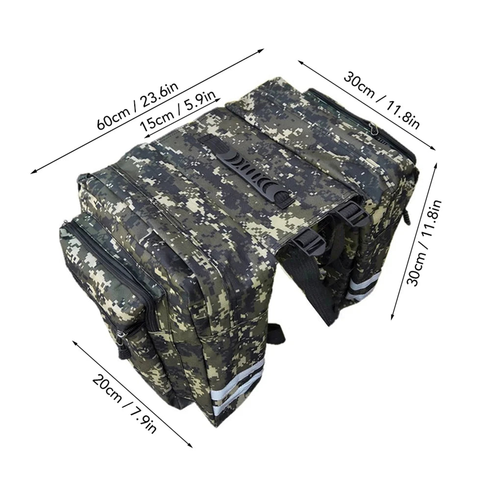 Rear Seat Bag Cycling Bike Rack Double Pannier Bag Y340980