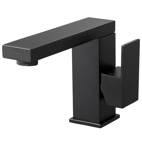 Matte Black Stainless Steel Swivel Bathroom Faucet L9403