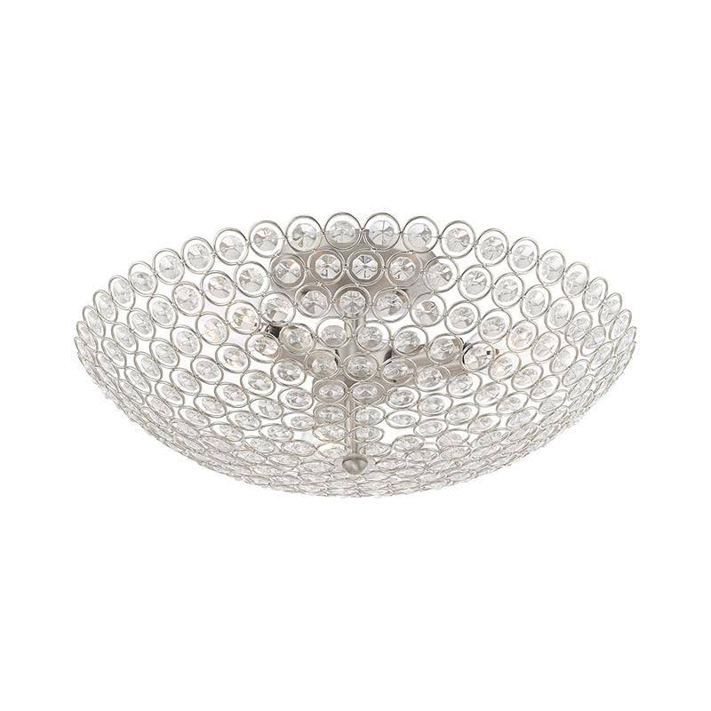 3 Light Semi-Flush Mount Black R5210