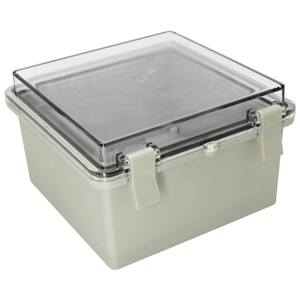 ABS Plastic IP65 Junction Box with Clear Cover 5.9 x 5.9 x 3.5 inch Pack of 2 X63264