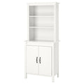 White High Cabinet with Doors T85758