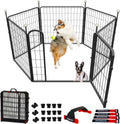 32'' Portable Metal Dog Playpen with 6 Panels X421