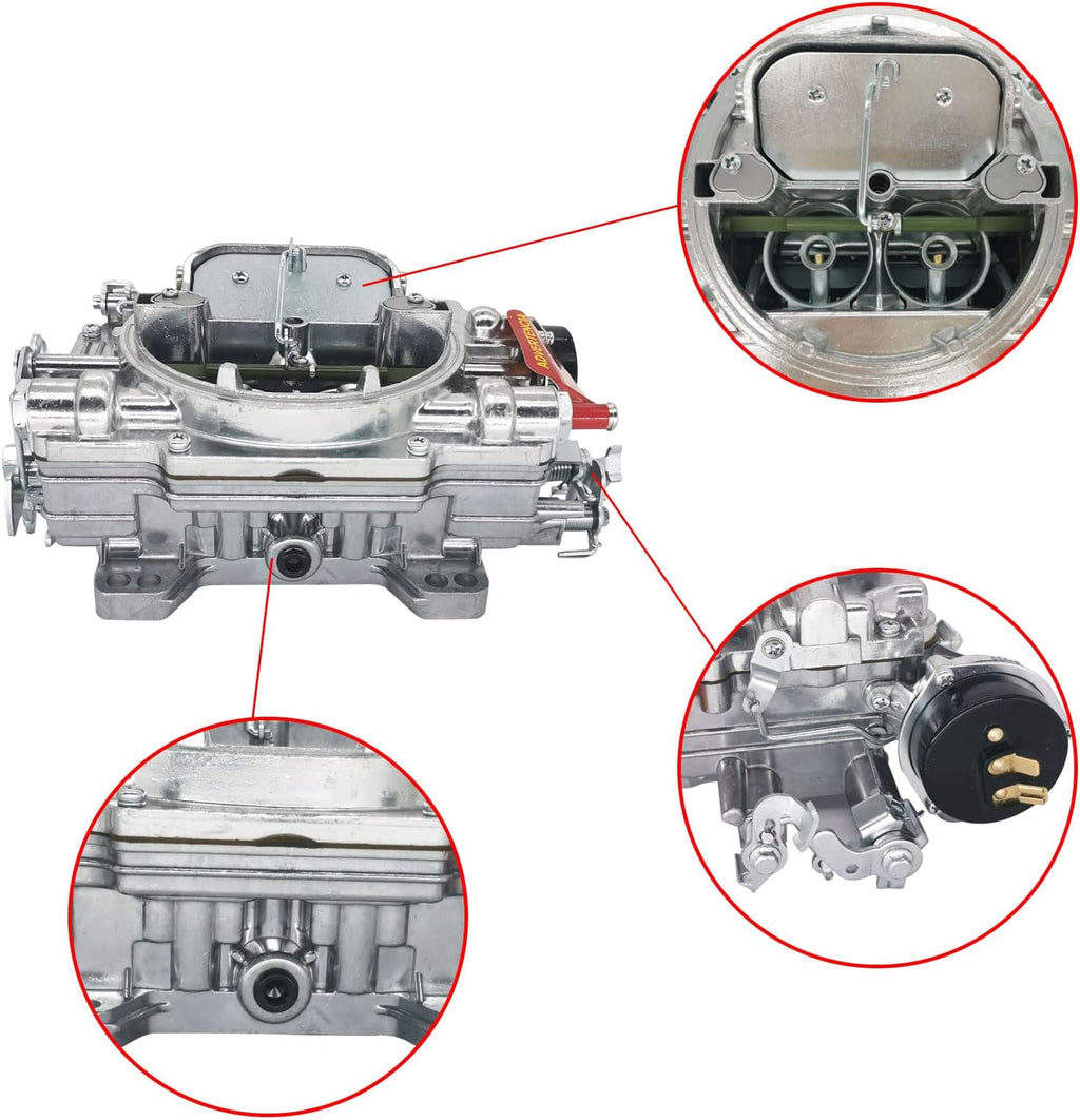 600 CFM 4 Barrel Carburetor with Manual Electric Choke F5137