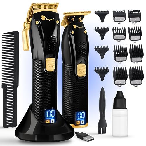 Professional Hair Clippers Set Turbo Power with Precise Cutting, Cordless Hair Clippers and Trimmers Set J4939