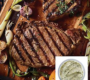12-oz Ribeye Steaks & 1 TuscanHerb Butter C908329