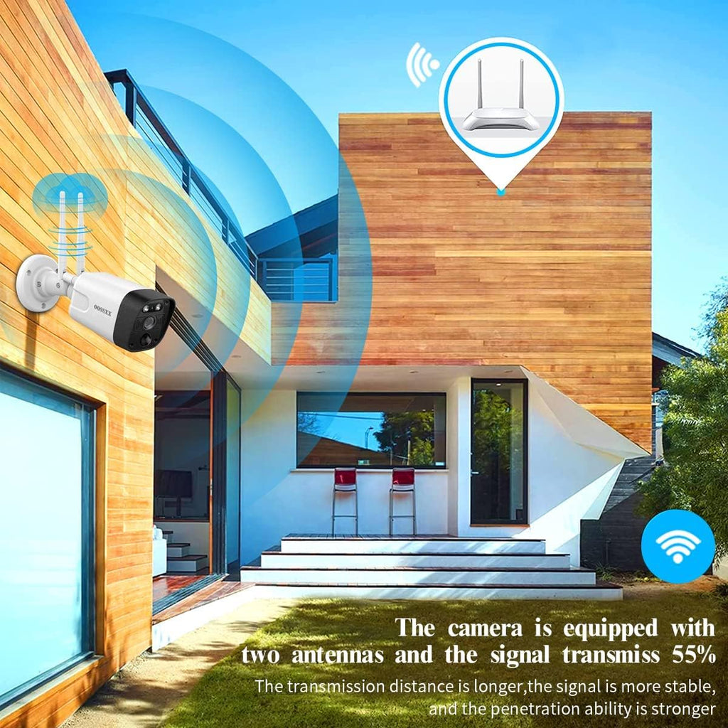 3K 5.0MP Wireless Security Camera System with 1TB Hard Drive Q793165