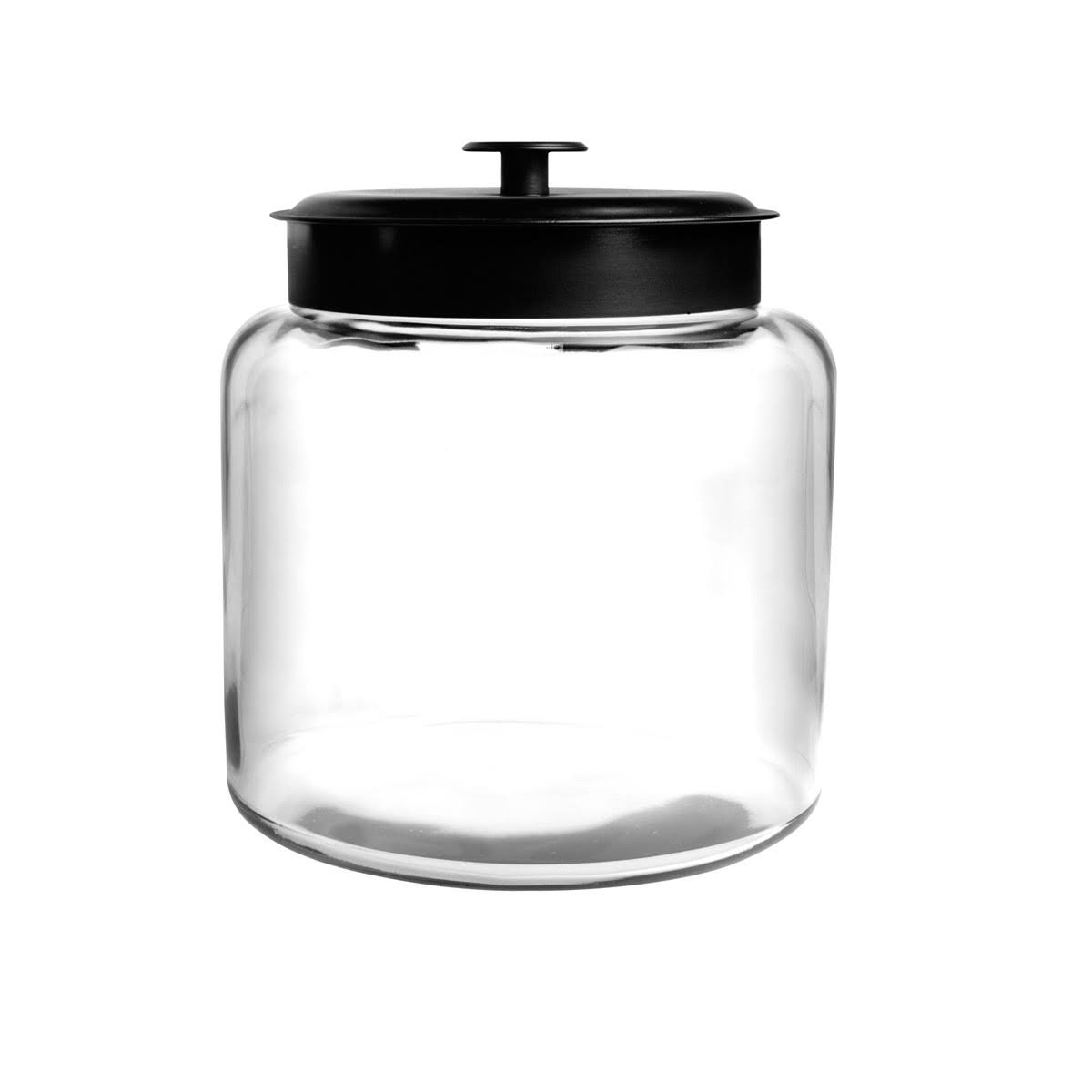 48oz Glass Jar with Black Lid R78114